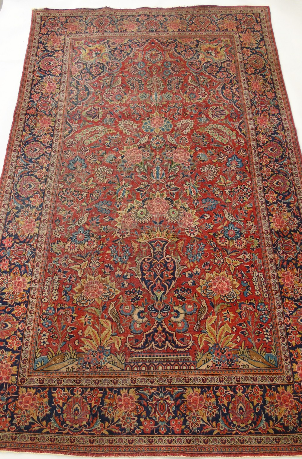 Antique Kashan Prayer Rug View II