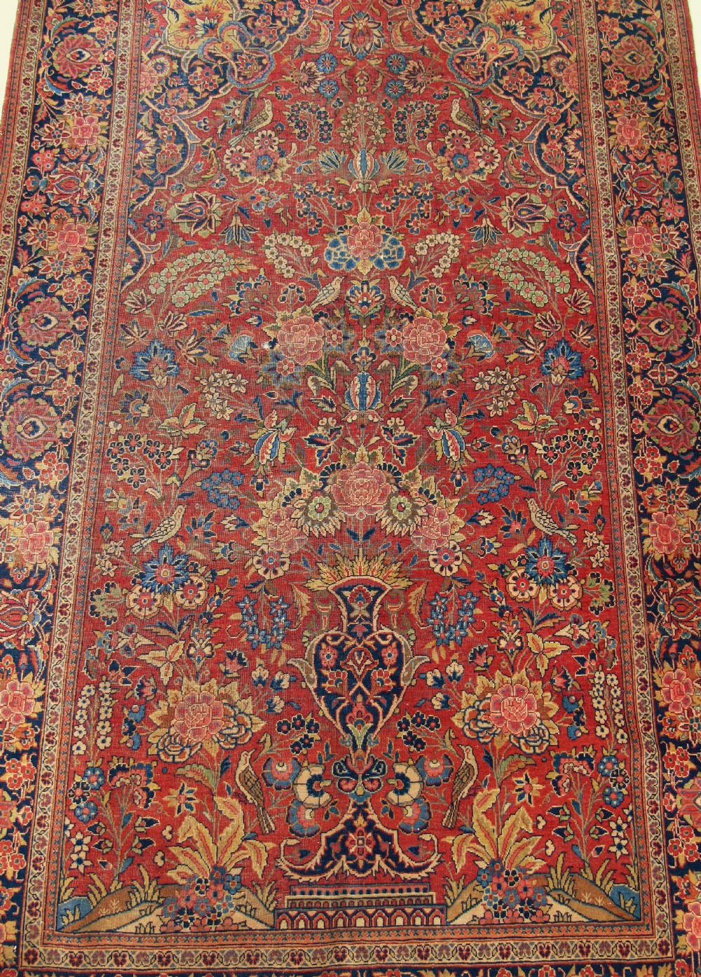 Antique Kashan Prayer Rug View V