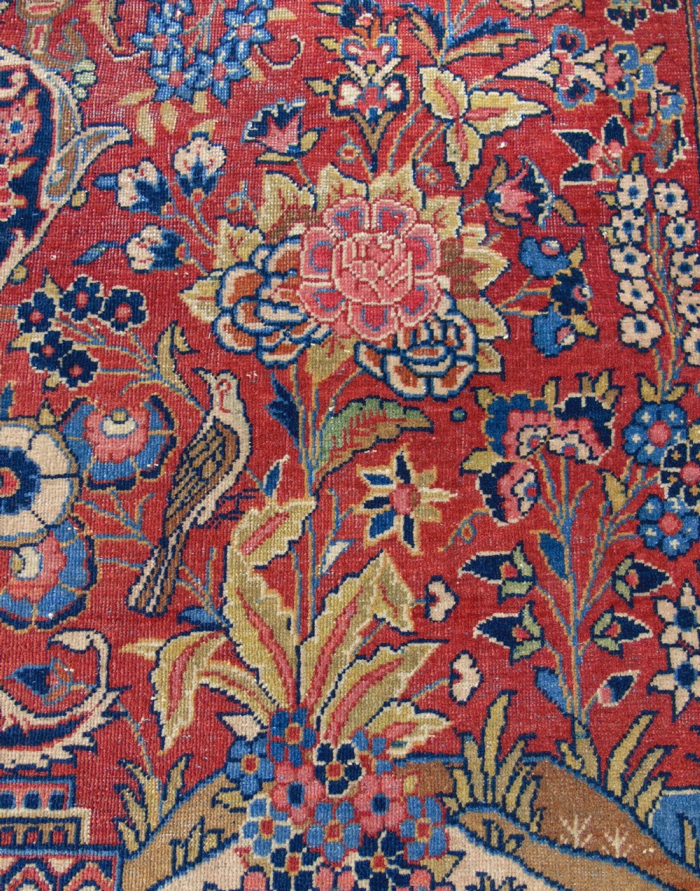 Antique Kashan Prayer Rug View VI