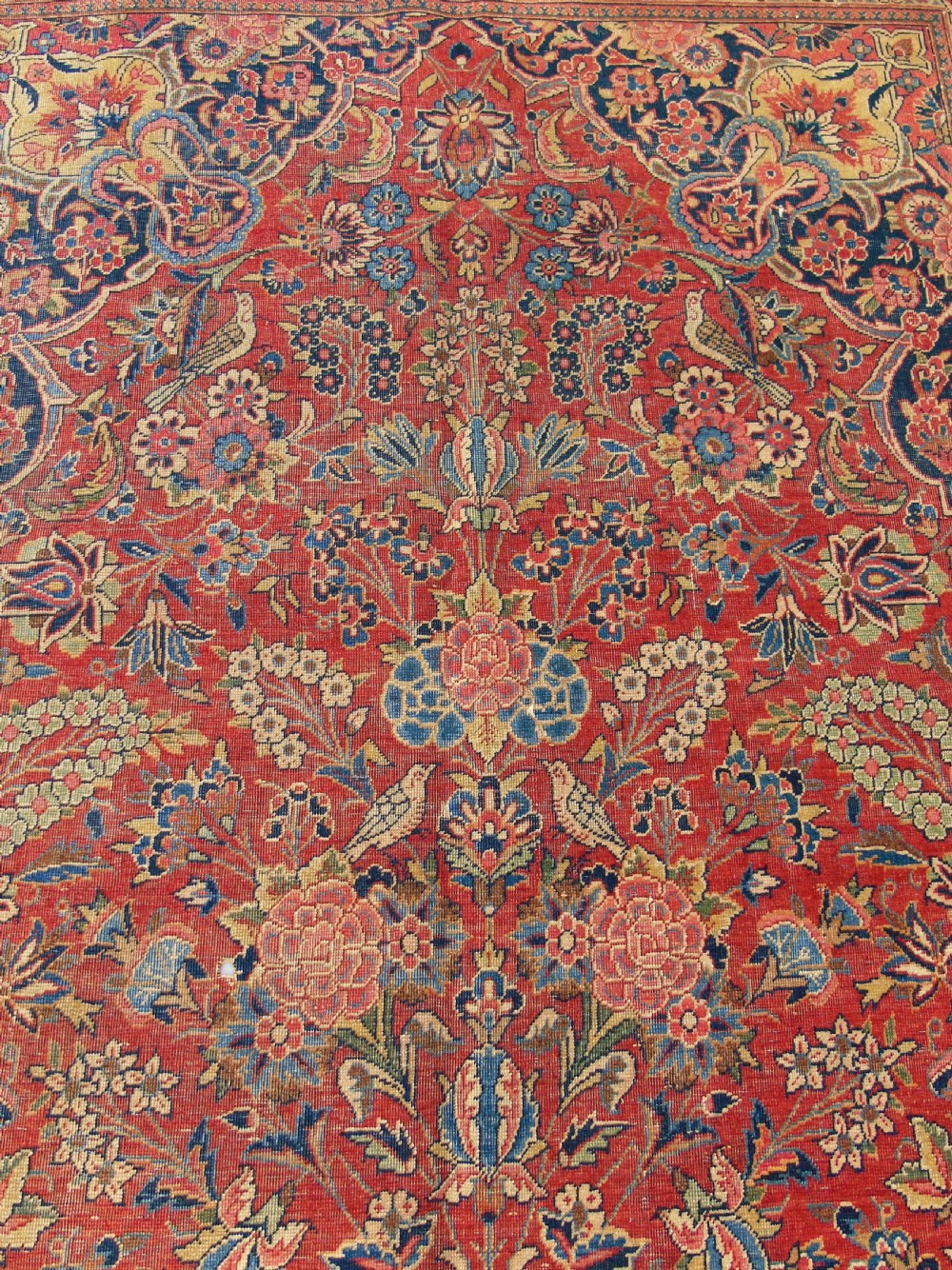Antique Kashan Prayer Rug View VII
