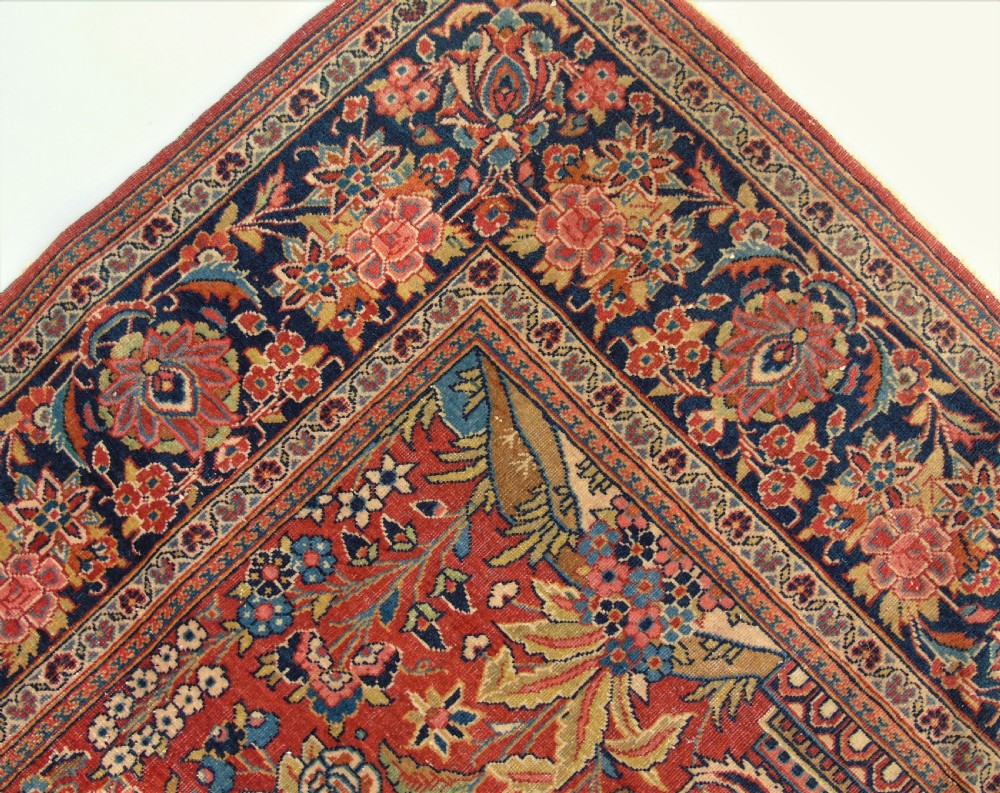 Antique Kashan Prayer Rug View IX