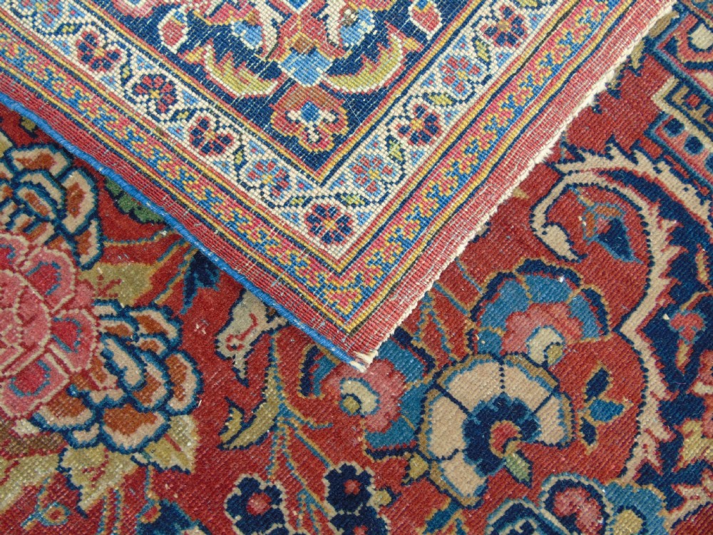 Antique Kashan Prayer Rug View X