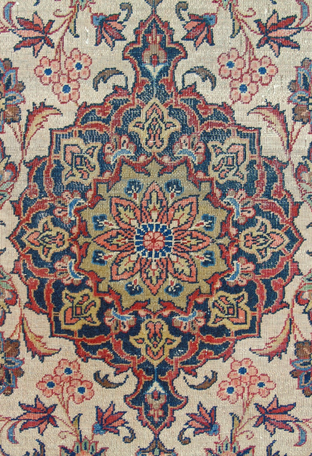 Pair of Antique Kashan Prayer Rugs View VI