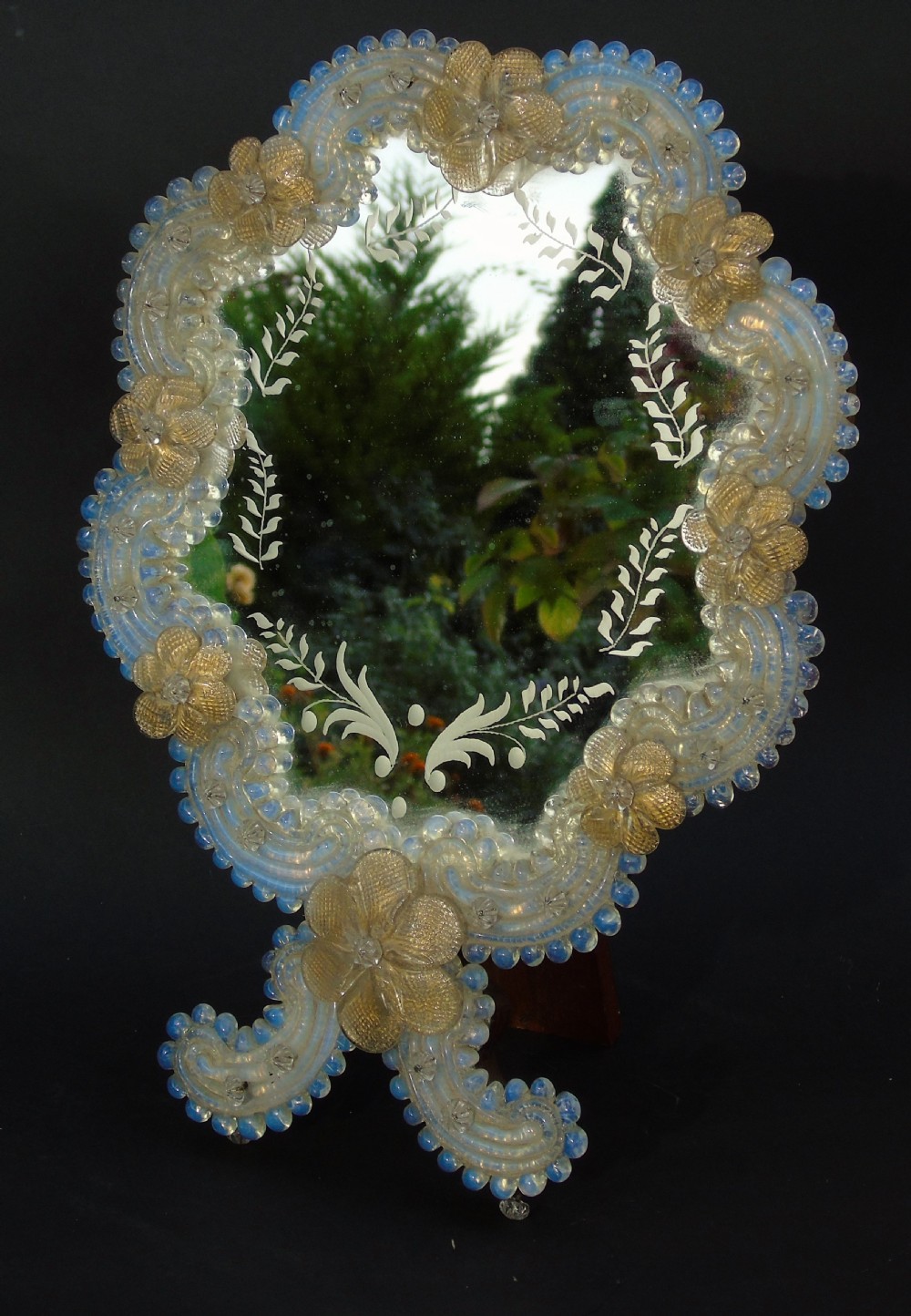 Antique Venetian Glass Mirror