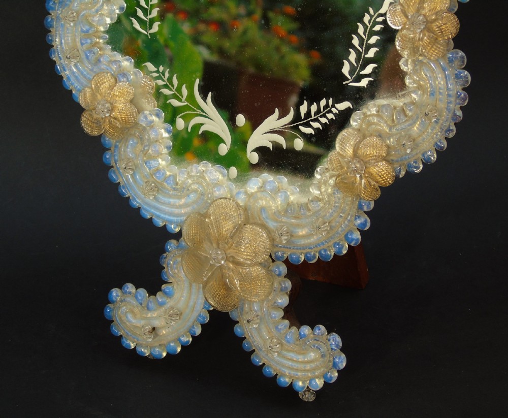Antique Venetian Glass Mirror View II