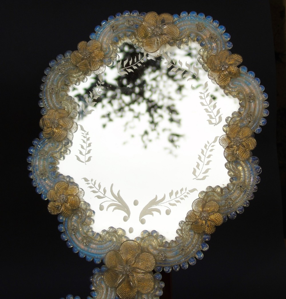 Antique Venetian Glass Mirror View IV
