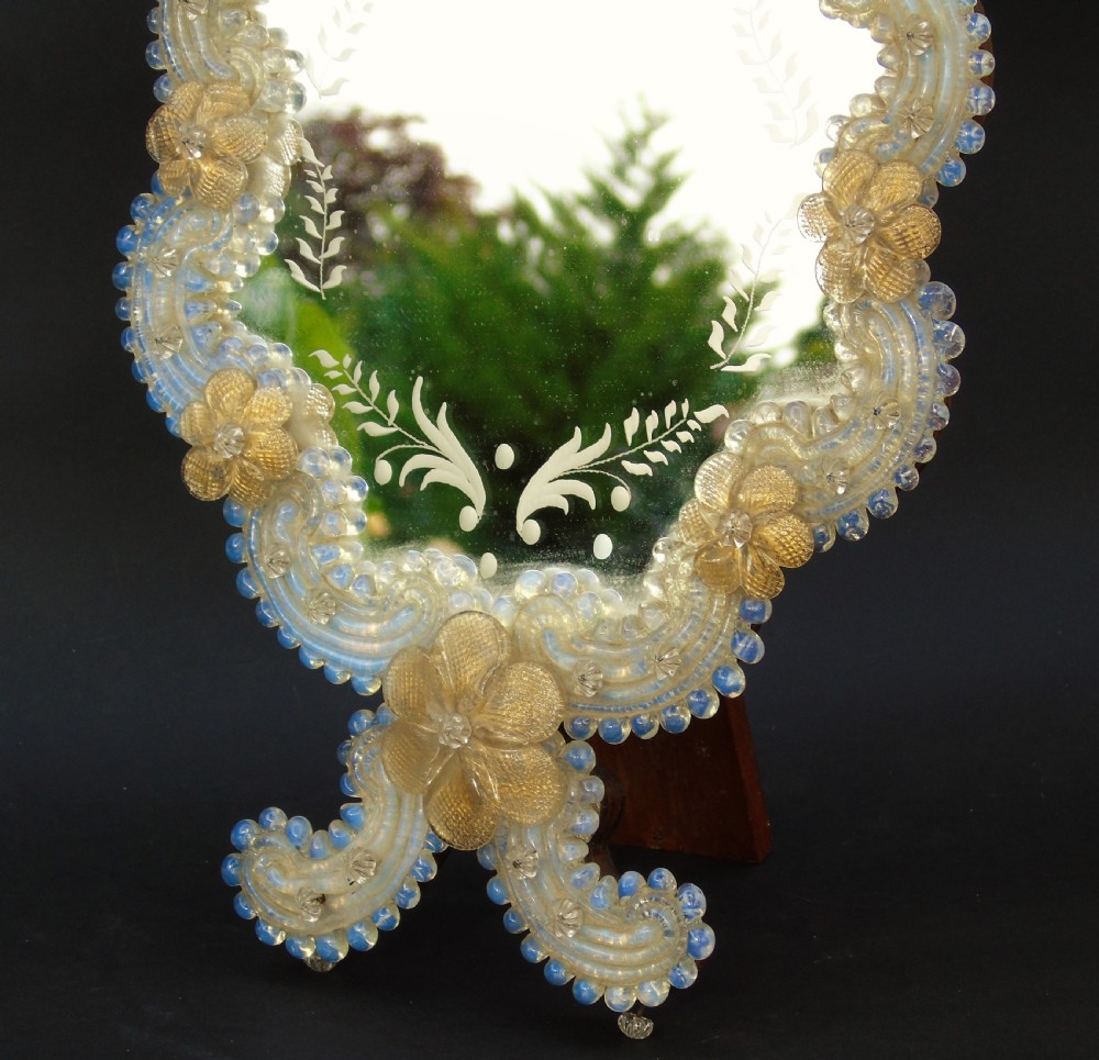 Antique Venetian Glass Mirror View VI