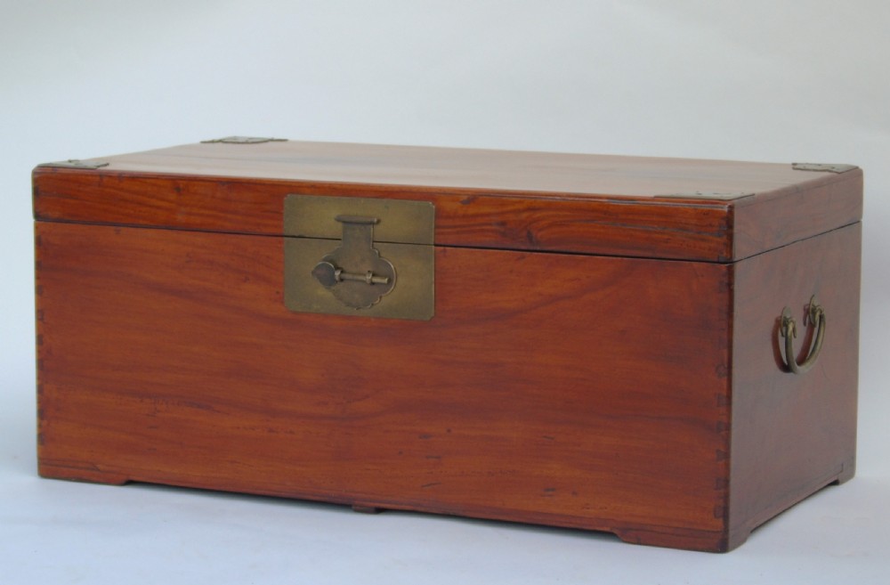 Beautiful Antique Chinese Camphor Wood Chest