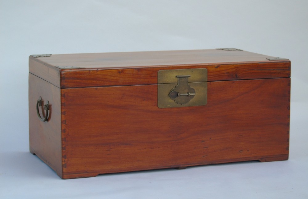 Beautiful Antique Chinese Camphor Wood Chest View IV
