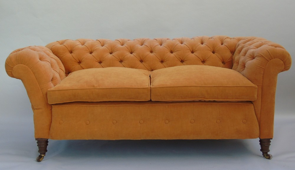 Antique Chesterfield Sofa 19th Century View IV