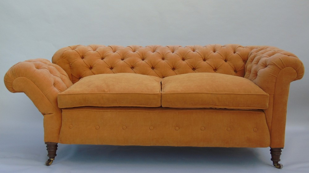 Antique Chesterfield Sofa 19th Century View VI