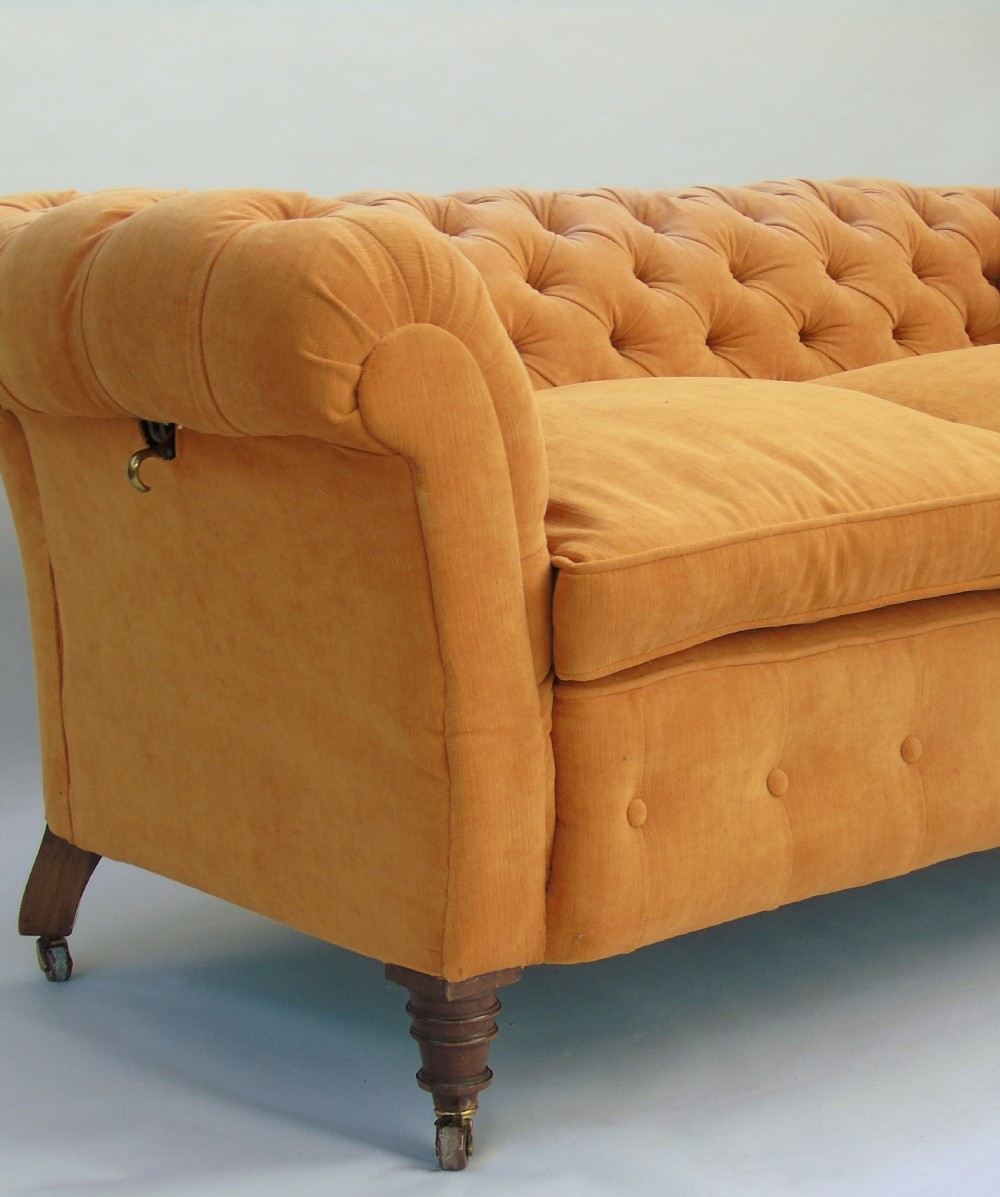 Antique Chesterfield Sofa 19th Century View VII