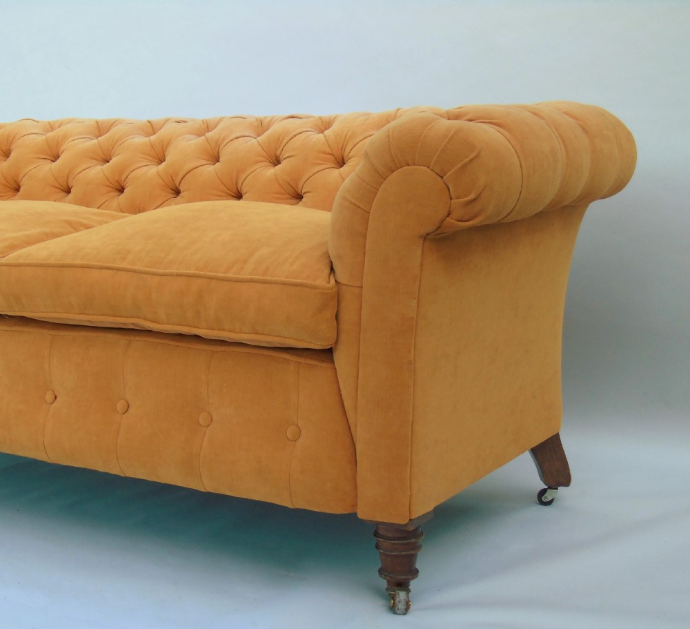 Antique Chesterfield Sofa 19th Century View VIII