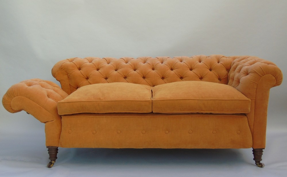 Antique Chesterfield Sofa 19th Century View X