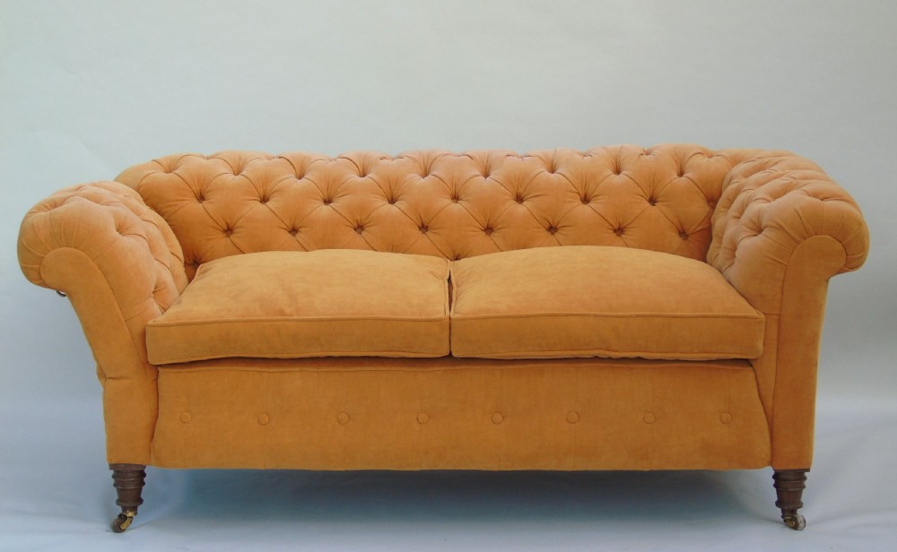 Antique Chesterfield Sofa 19th Century View XII
