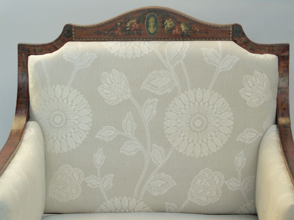 Elegant Upholstered Regency Bergere Armchair View VI