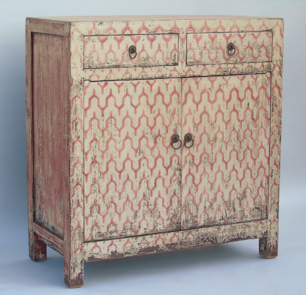 Antique Chinese Painted Cabinet View II