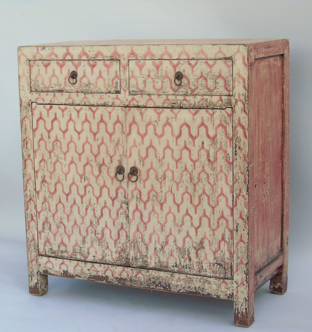 Antique Chinese Painted Cabinet View III