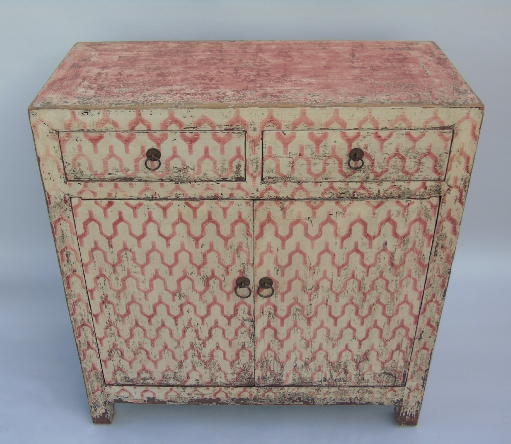 Antique Chinese Painted Cabinet View V