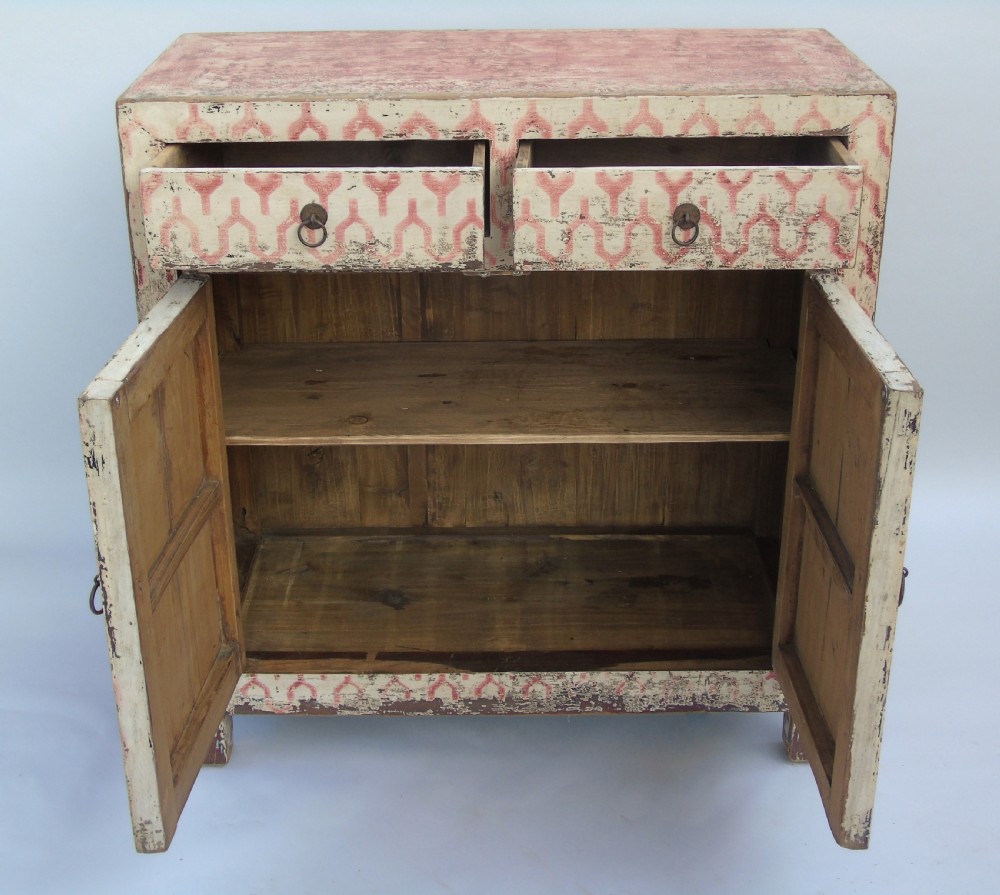 Antique Chinese Painted Cabinet View VII
