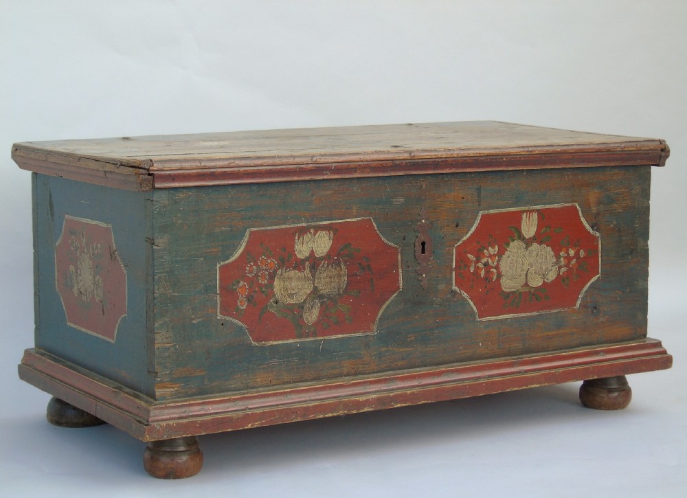 Beautiful 19th Century Swedish Marriage Chest View II