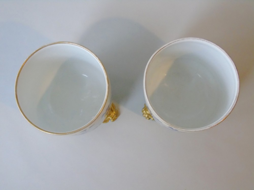 Antique Pair of Aesthetic Porcelain Jardiniere View VI