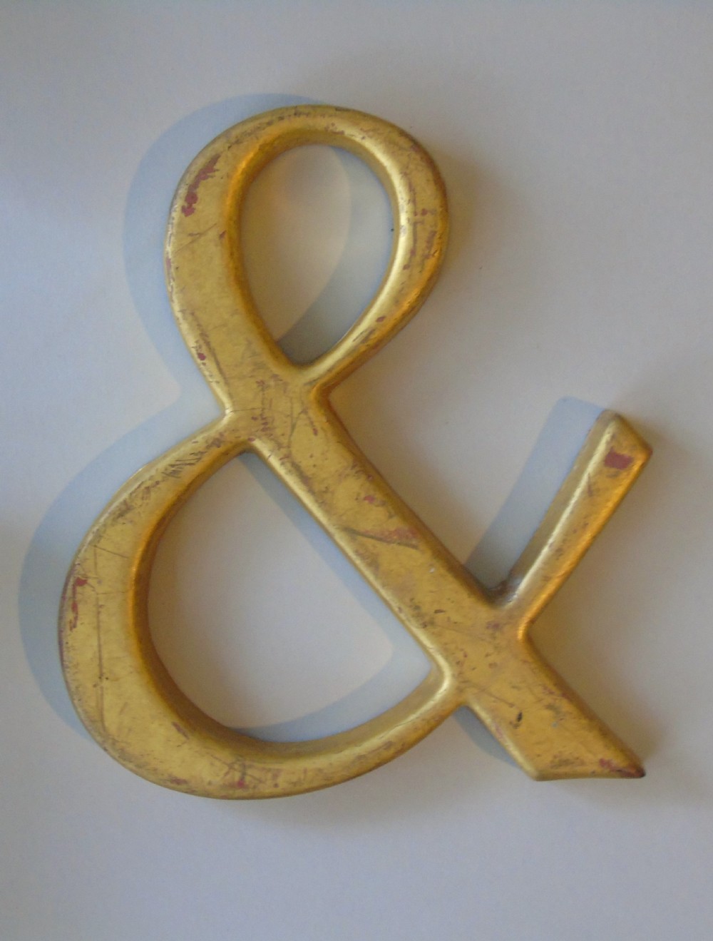 Antique Gilt Wood Letters 'G & T' View IV