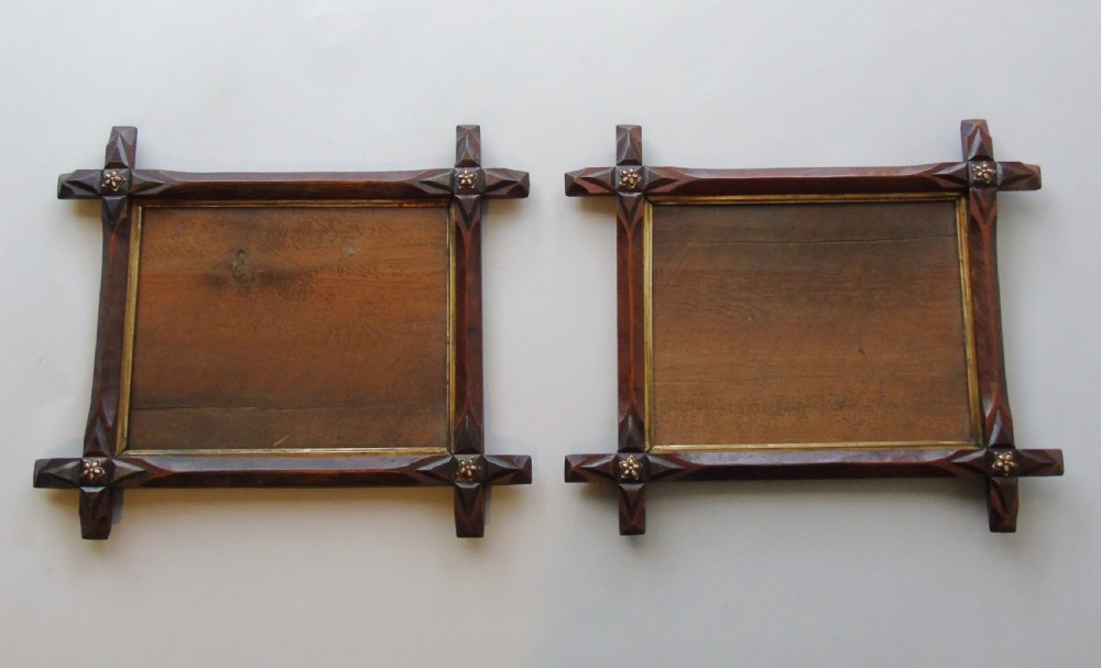 Pair of Antique Cruciform Frames Gothic Design View IV