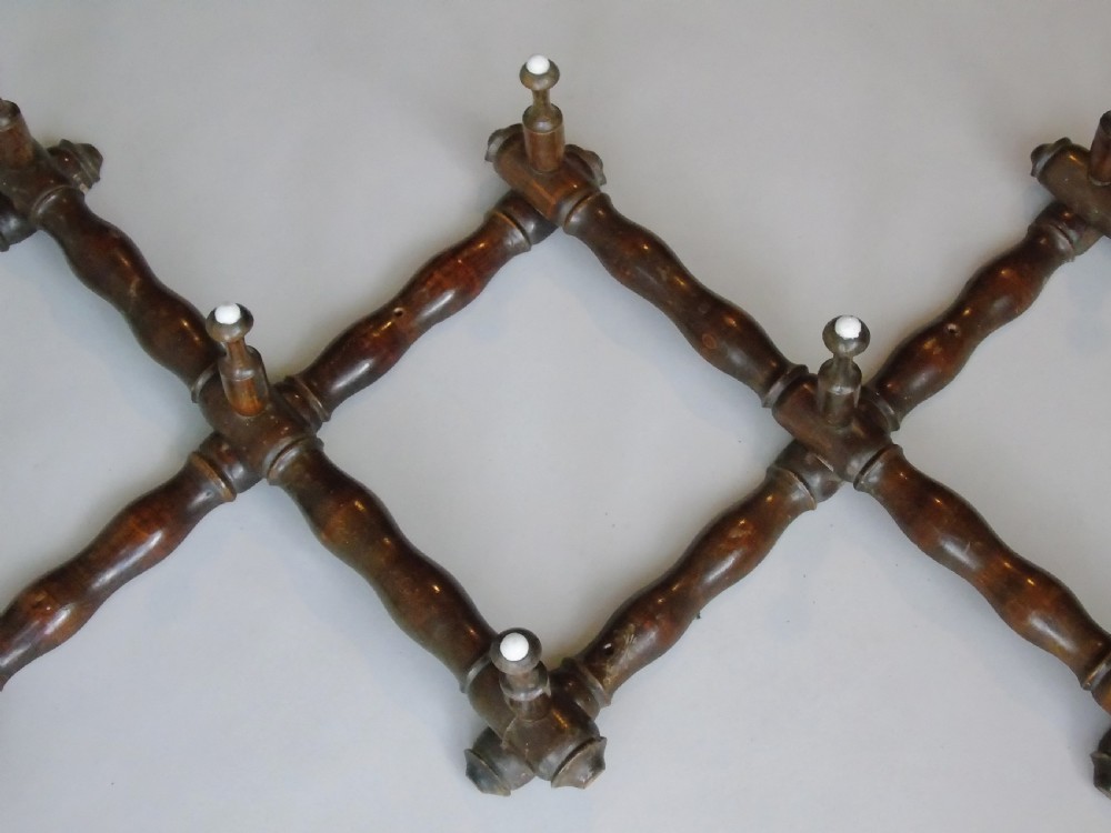 Antique Wooden Hat and Coat Hangers Expanding View II