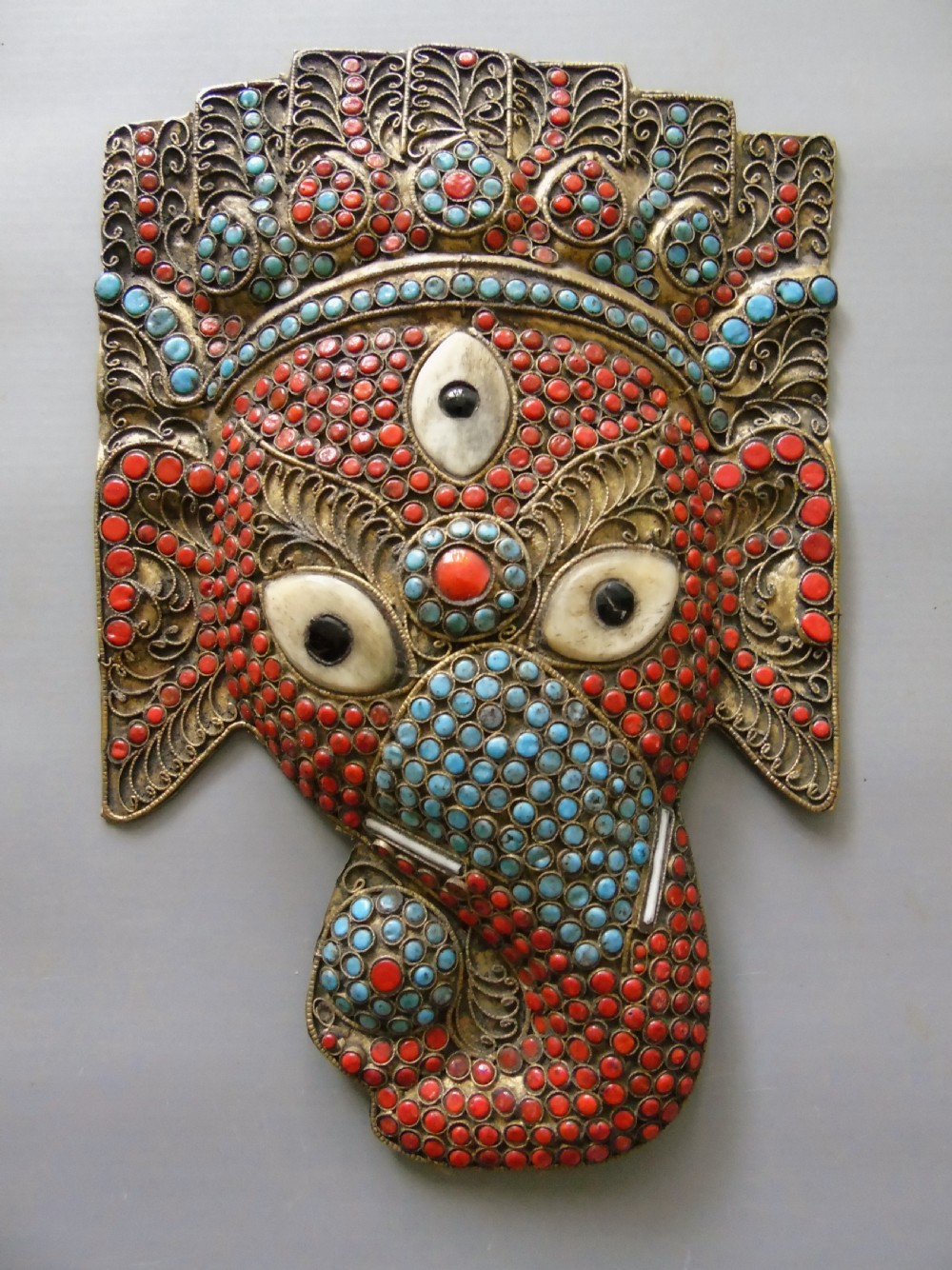 Antique Indian Brass Ganesh