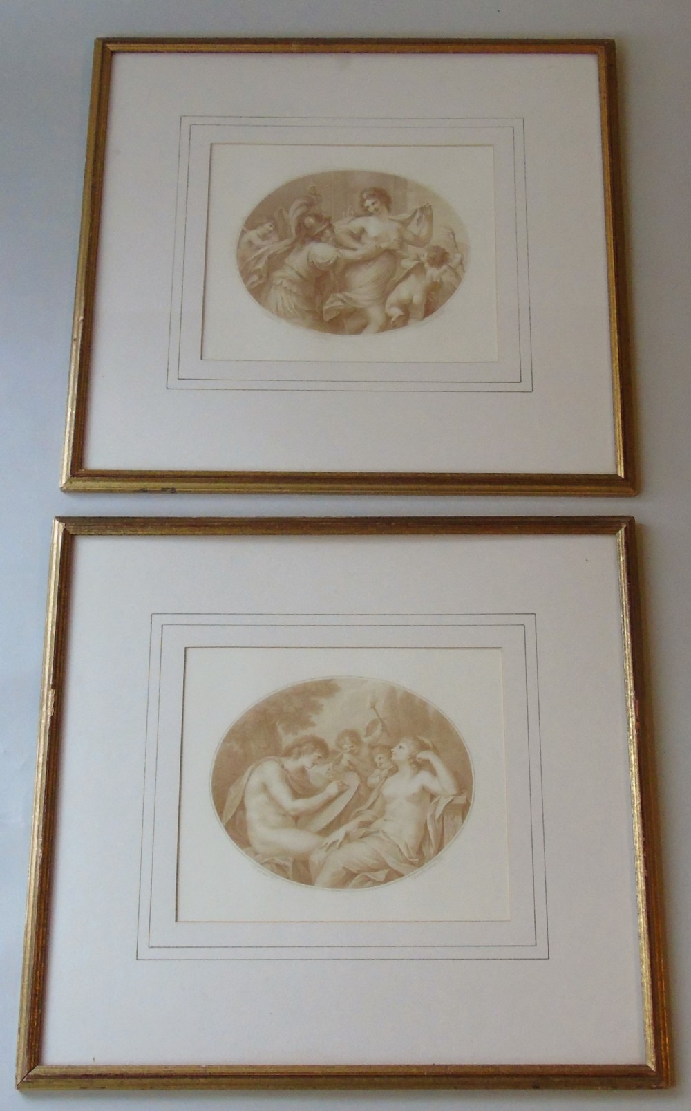 Pair Antique Engravings Bartolozzi