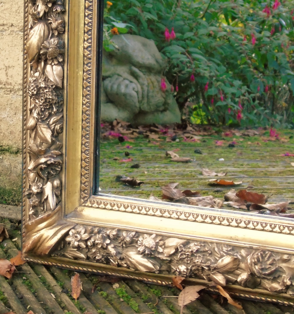 Stunning French Gilt Mirror Cherub Crest View VIII