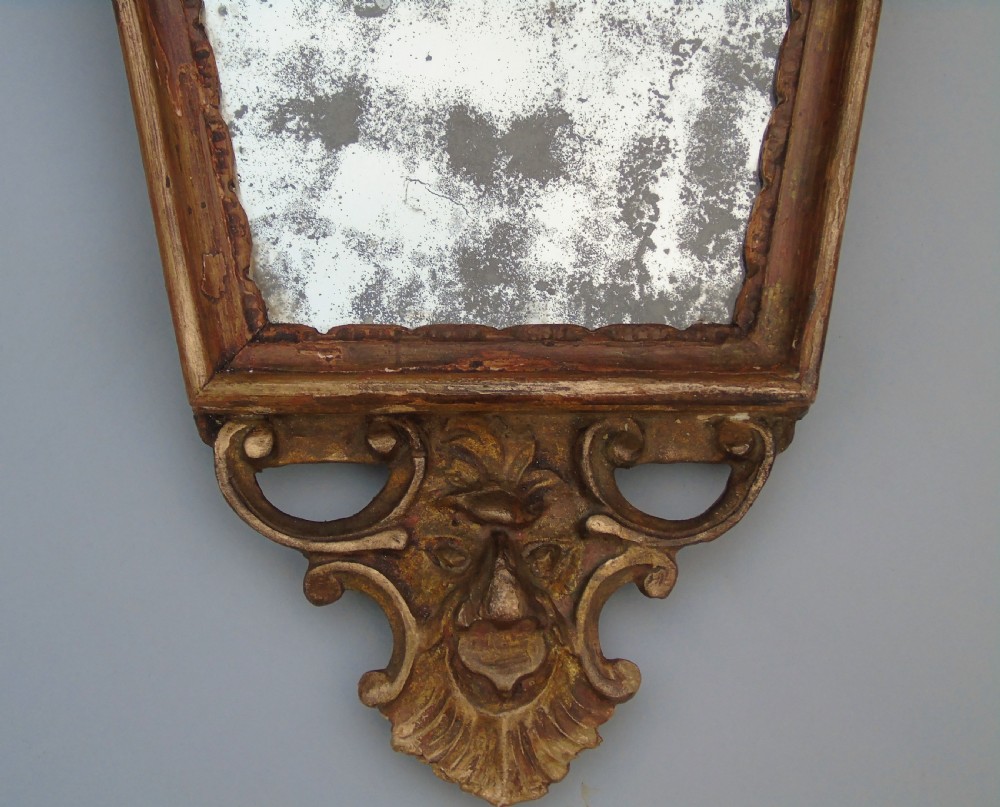 Rare Pair 18th Century Italian Gilt Wood Mirrors View VI