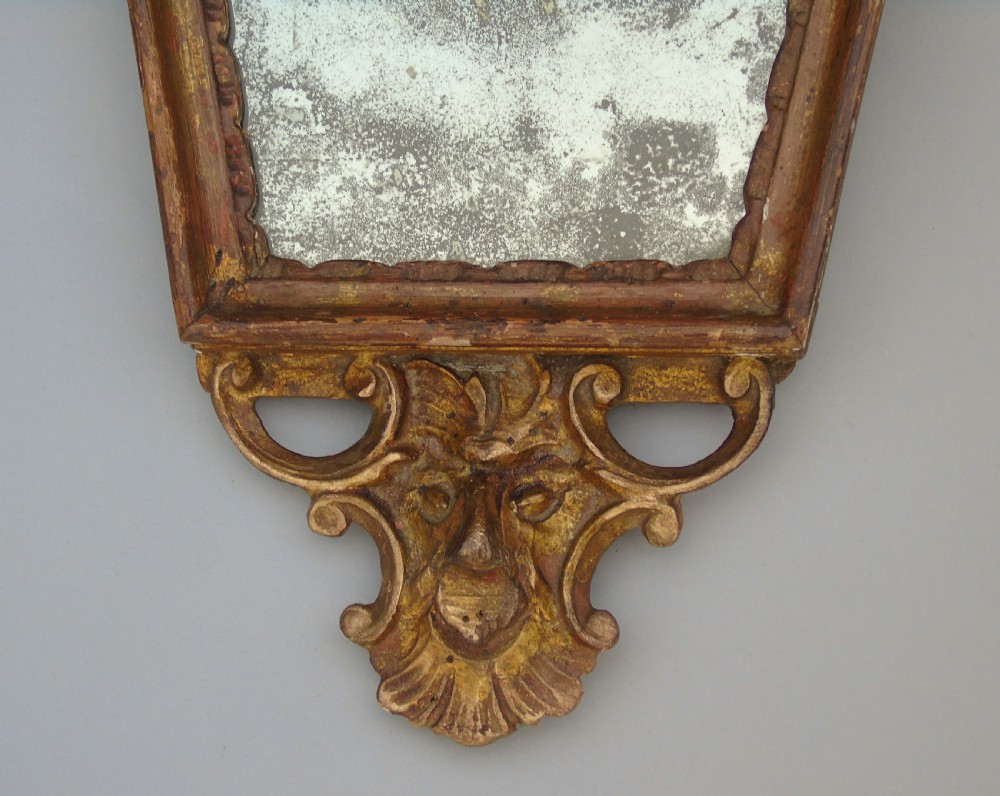 Rare Pair 18th Century Italian Gilt Wood Mirrors View VIII