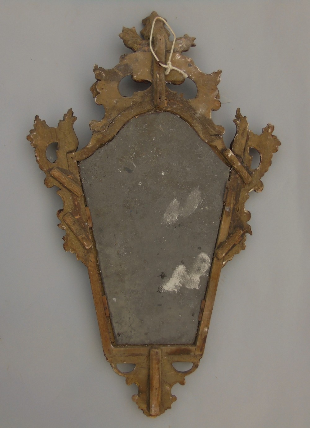 Rare Pair 18th Century Italian Gilt Wood Mirrors View IX