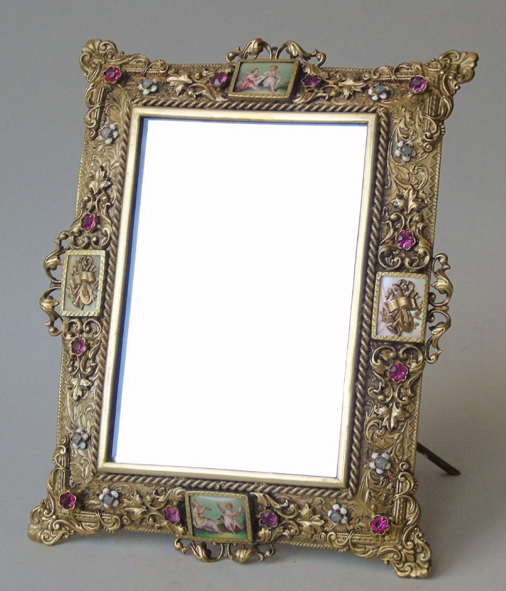 Pretty 19th Century Gilt Bronze Dressing Table Mirror View III