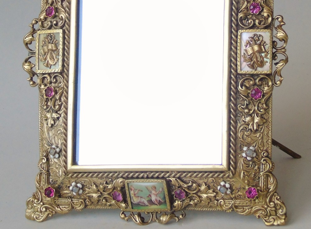 Pretty 19th Century Gilt Bronze Dressing Table Mirror View V