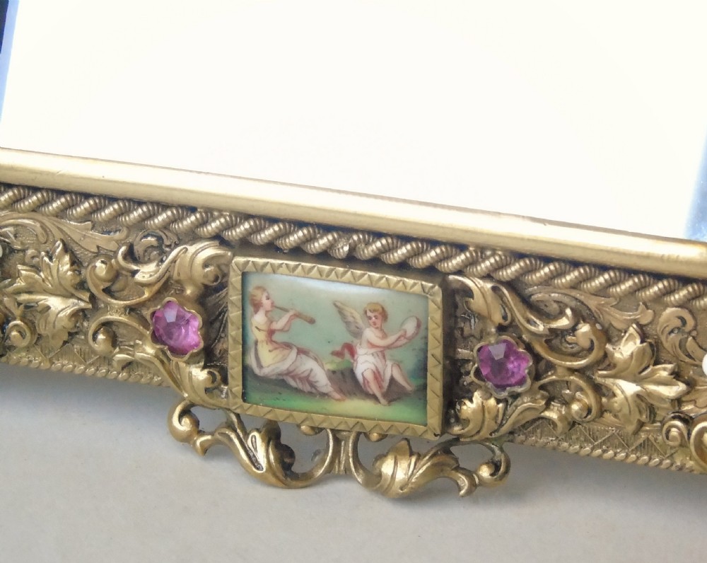 Pretty 19th Century Gilt Bronze Dressing Table Mirror View VI