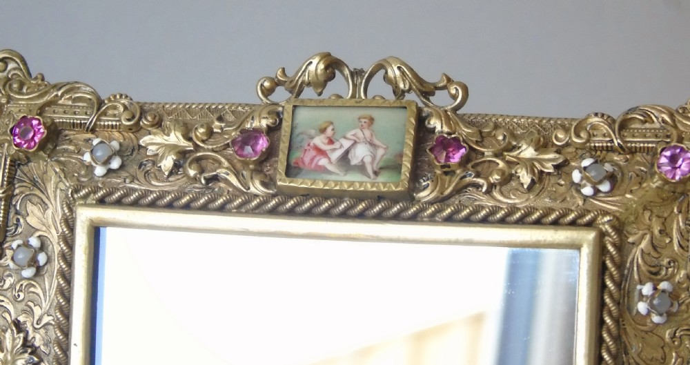 Pretty 19th Century Gilt Bronze Dressing Table Mirror View VIII