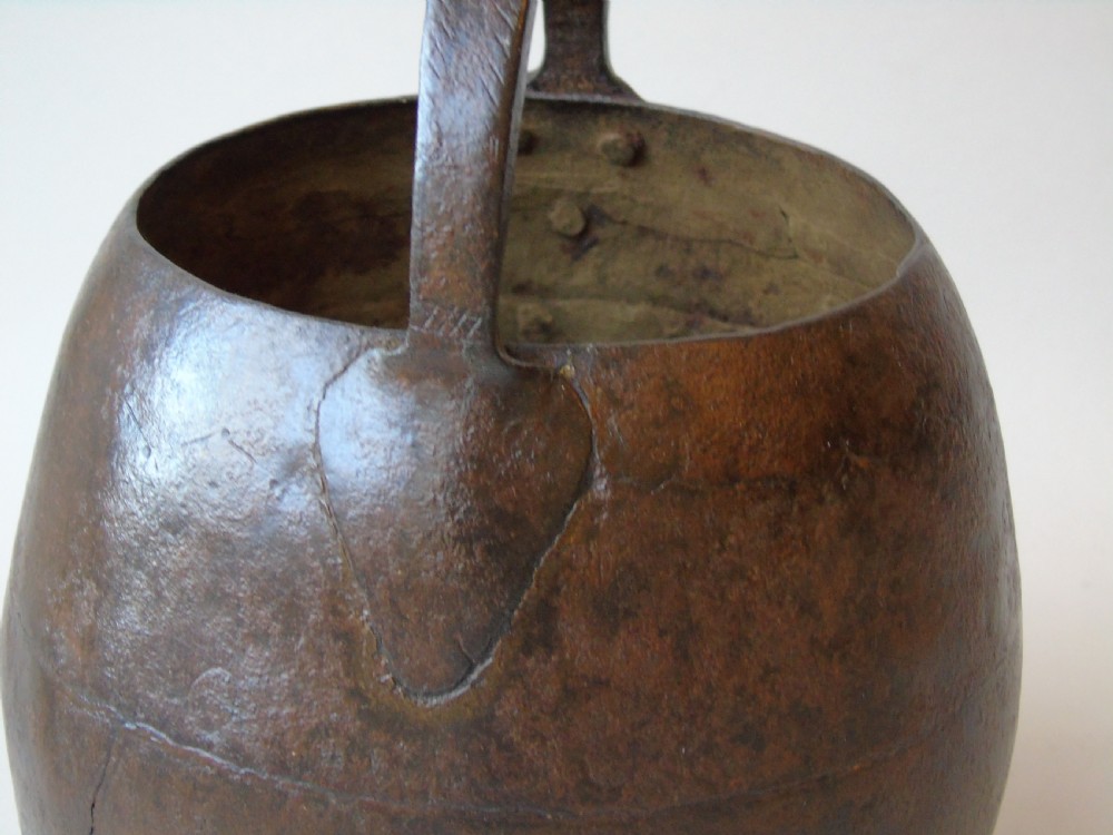 Antique Indian Well Pot Cast Iron View II