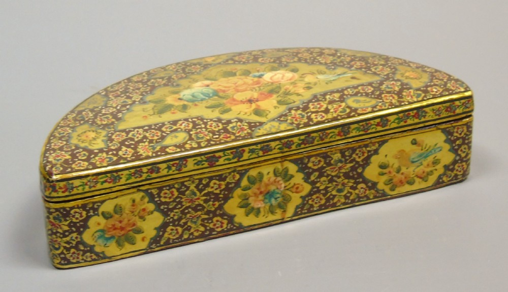 Antique Kashmir Papier Mache Millefiori Trinket Box View II