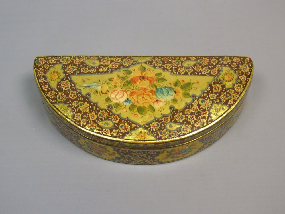 Antique Kashmir Papier Mache Millefiori Trinket Box View IV