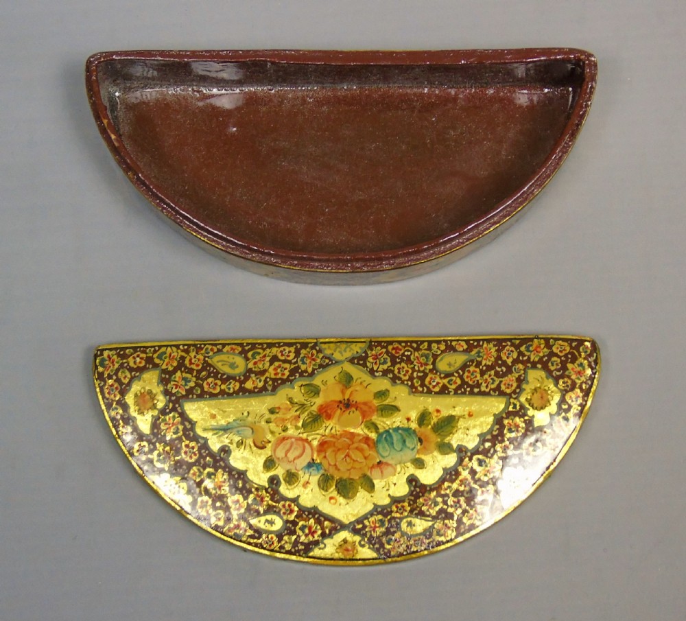 Antique Kashmir Papier Mache Millefiori Trinket Box View VII