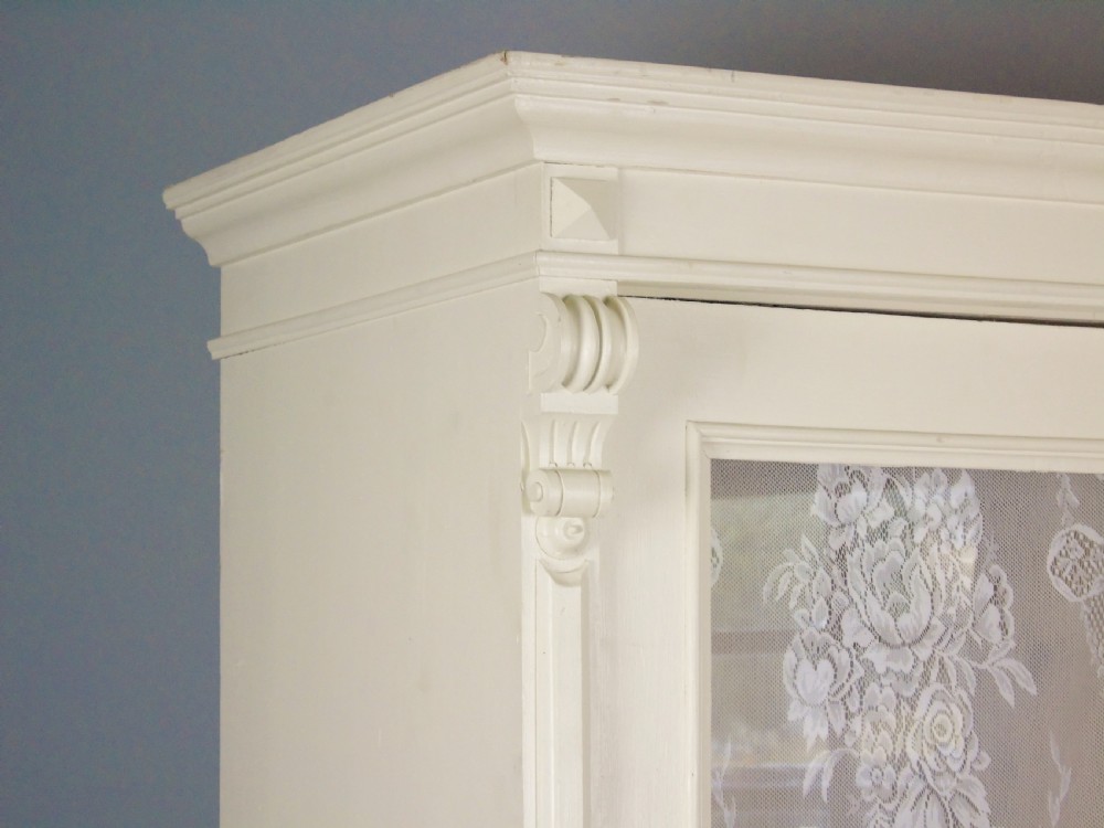 Antique French Painted Wardrobe  View III