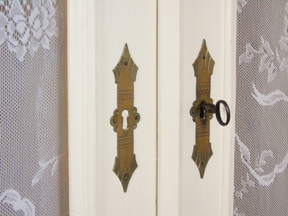 Antique French Painted Wardrobe  View V