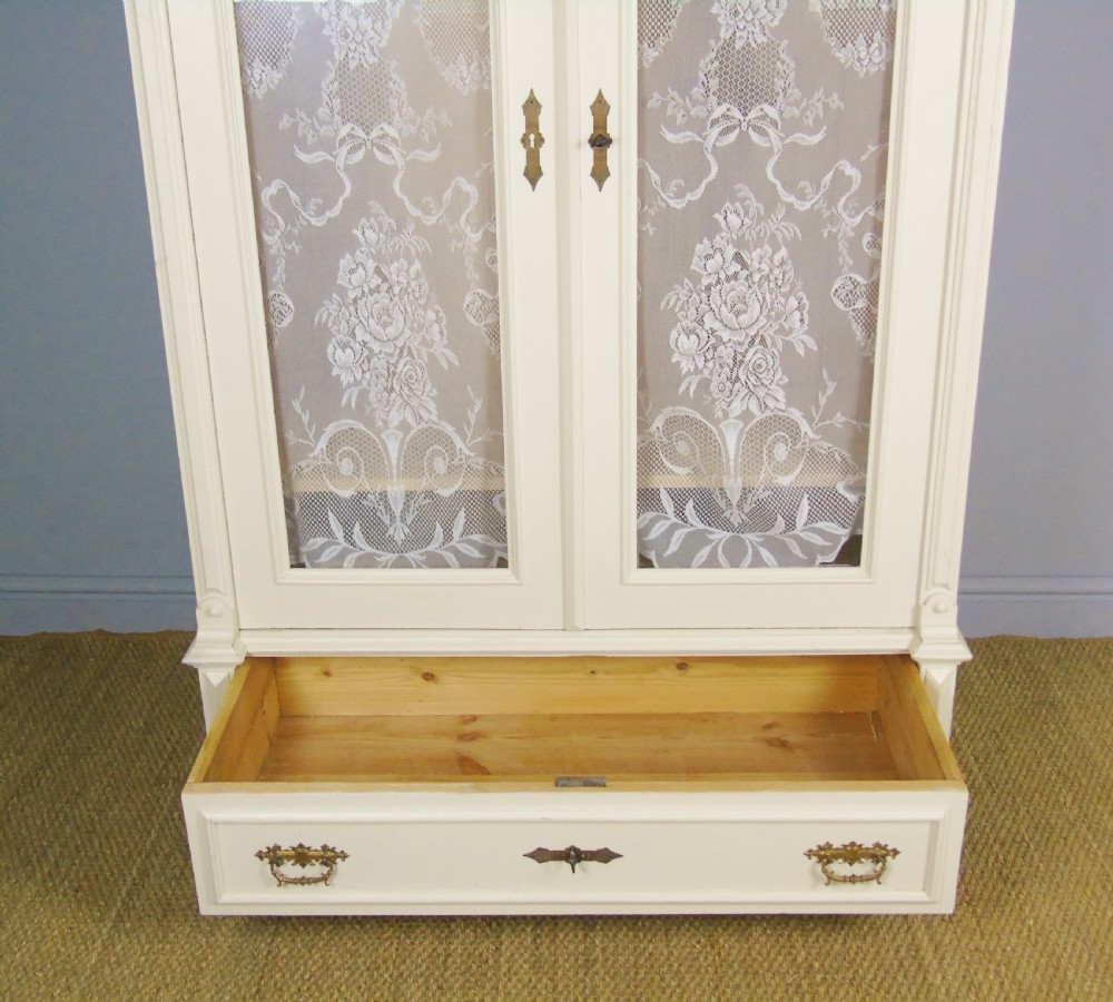 Antique French Painted Wardrobe  View VIII