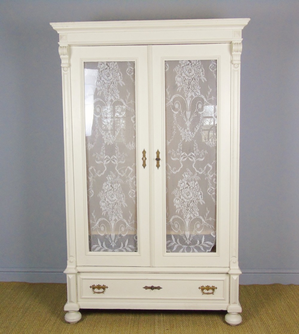 Antique French Painted Wardrobe  View XI
