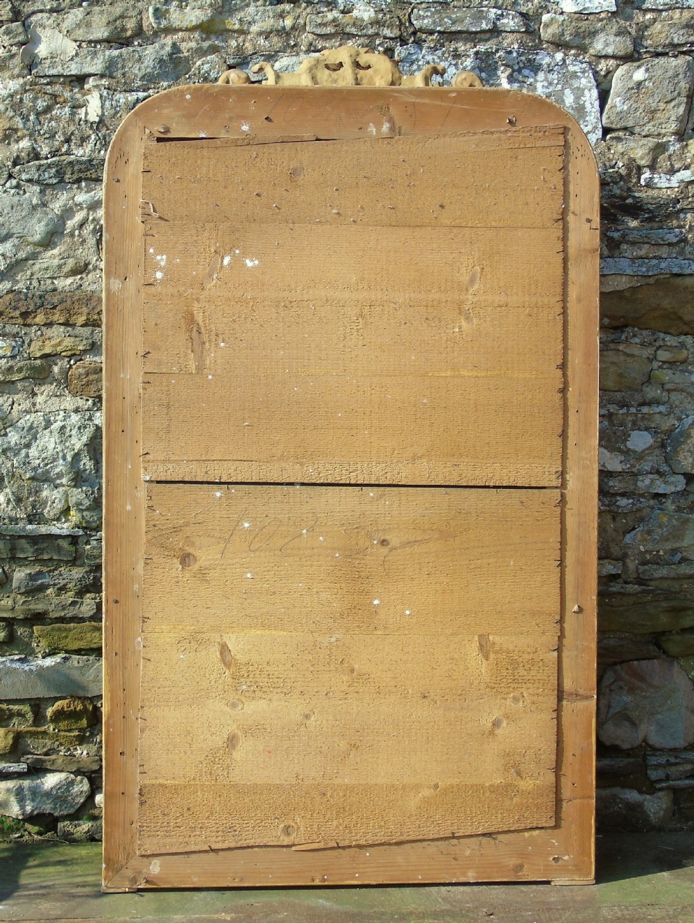 Antique French Arch Gilt Mirror View VII
