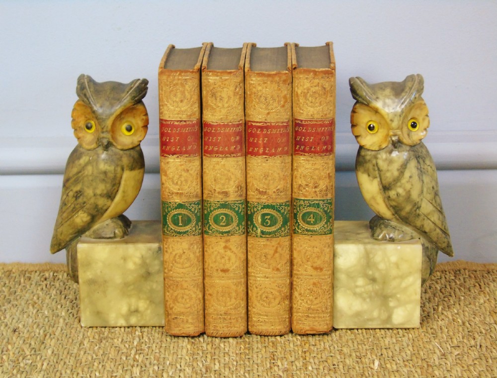 Art Deco Alabaster Owl Bookends View VI