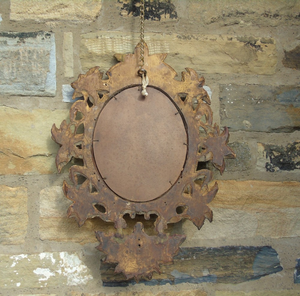 19th Century Italian Carved Giltwood Mirror View VII